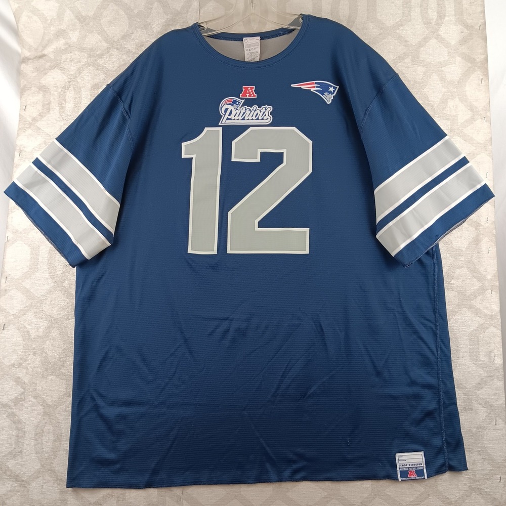 NFL New England Patriots Brady 12 Navy Jersey Team Apparel‎ 2XL